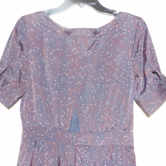 BCBGeneration Puff Sleeve Cut Out Midi Dress EUC Sz 6 - Picture 5 of 7